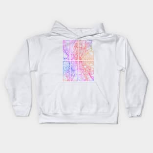 Toulouse, France City Map Typography - Colorful Kids Hoodie